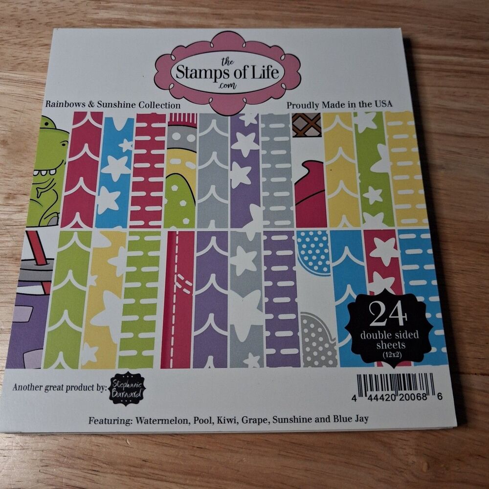 6x6 Paper Pad Destash 7 Complete Pads Stamps of Life Stampin Up Pink & Main - Picture 12 of 13